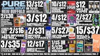 Pure Cannabis Outlet - New Buffalo 🌨️ NO 24% TAX INCREASE 🌨️