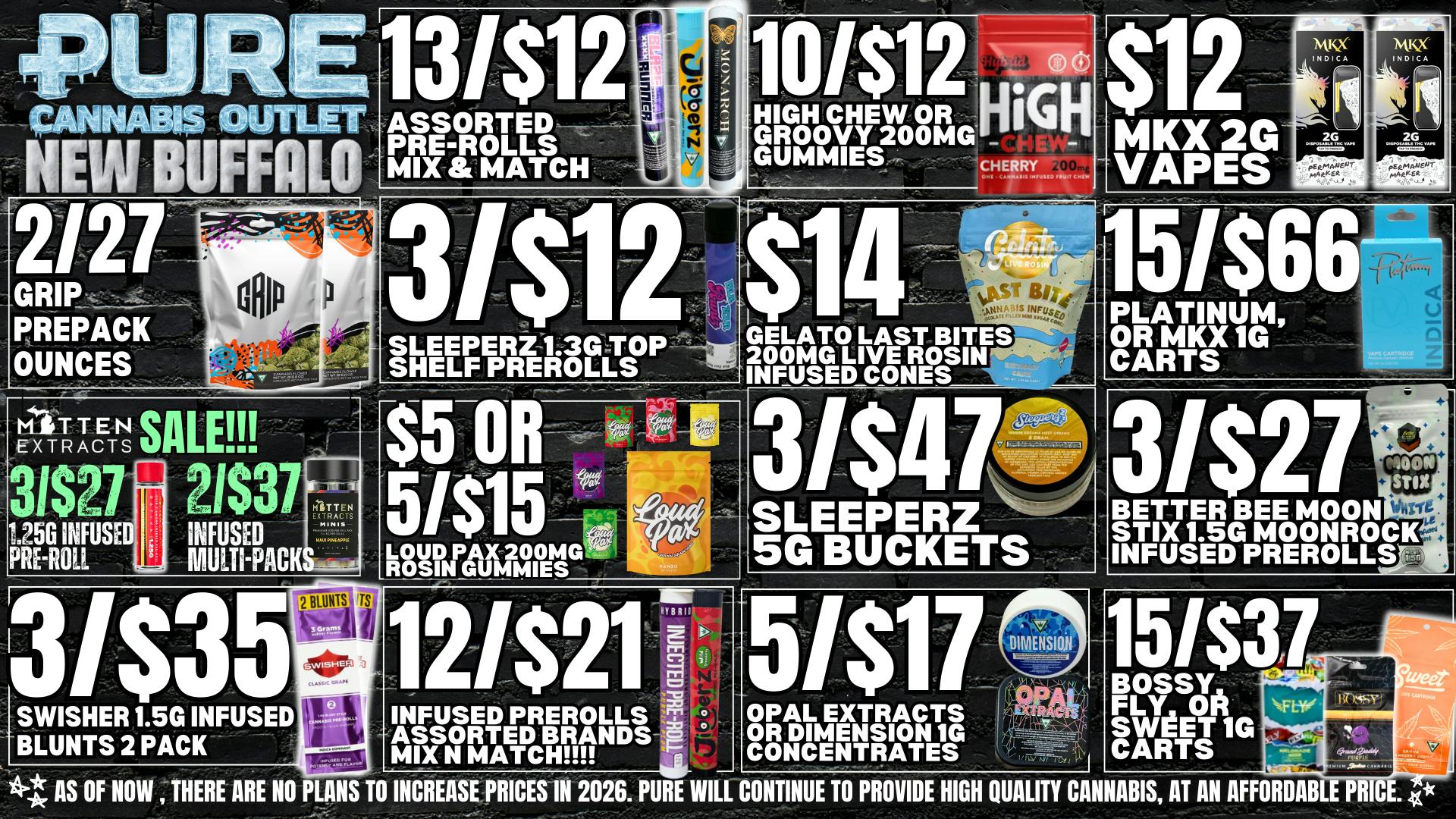 Pure Cannabis Outlet - New Buffalo ⭐NO 24% TAX INCREASE⭐