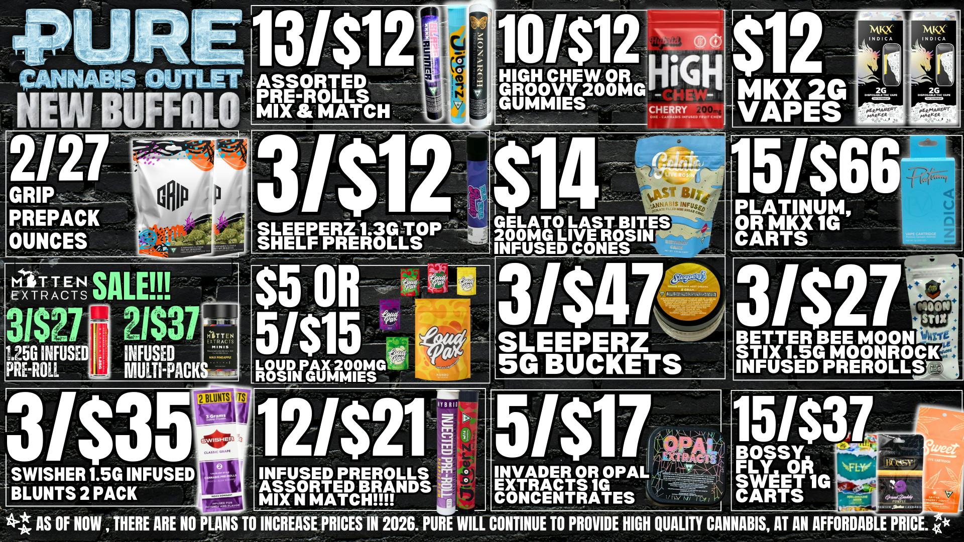 Pure Cannabis Outlet - New Buffalo ⭐NO 24% TAX INCREASE⭐