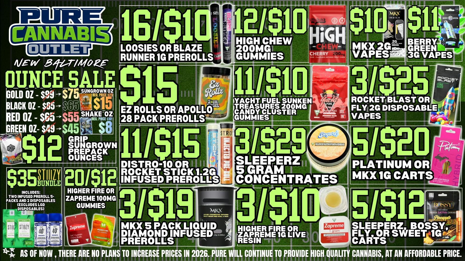 PURE New Baltimore 🏈 NO ADDITIONAL 24% TAX 🏈