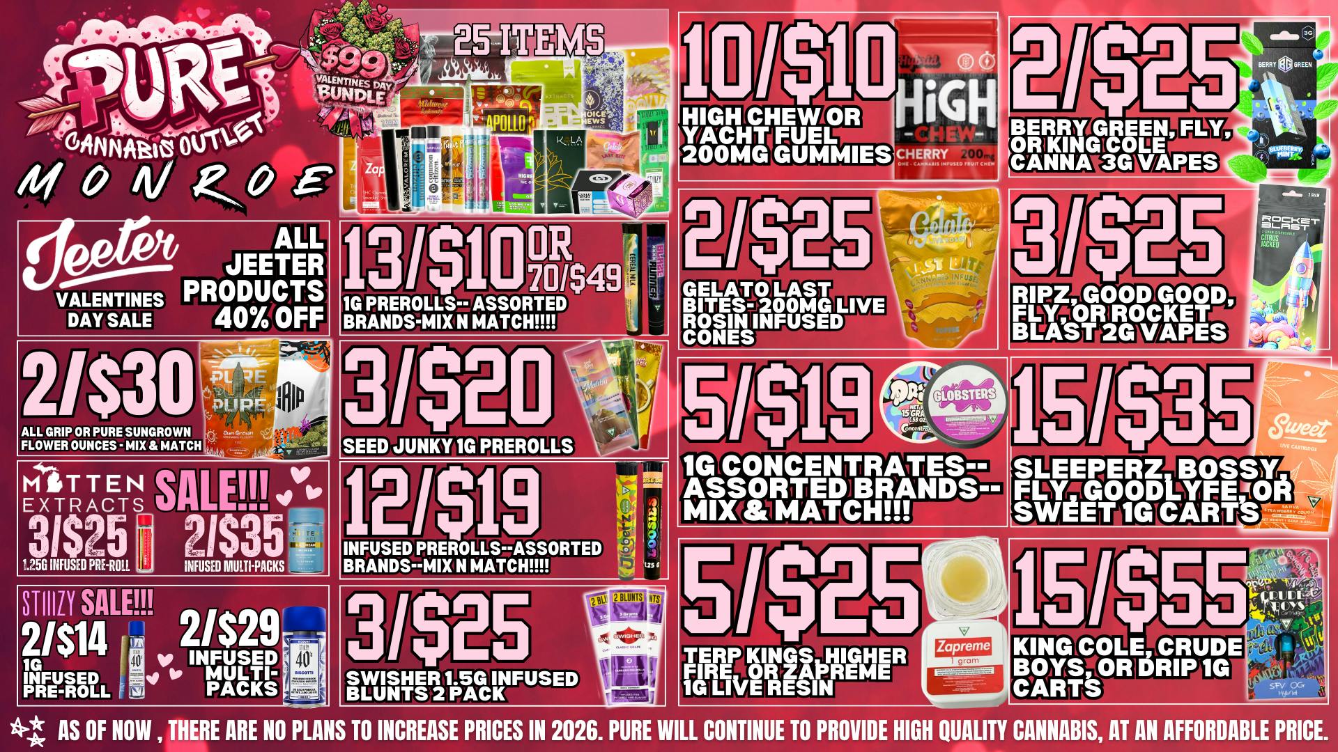 Pure Cannabis Outlet ❤️NO 24% TAX INCREASE ❤️ $99 BUNDLE - 25 ITEMS