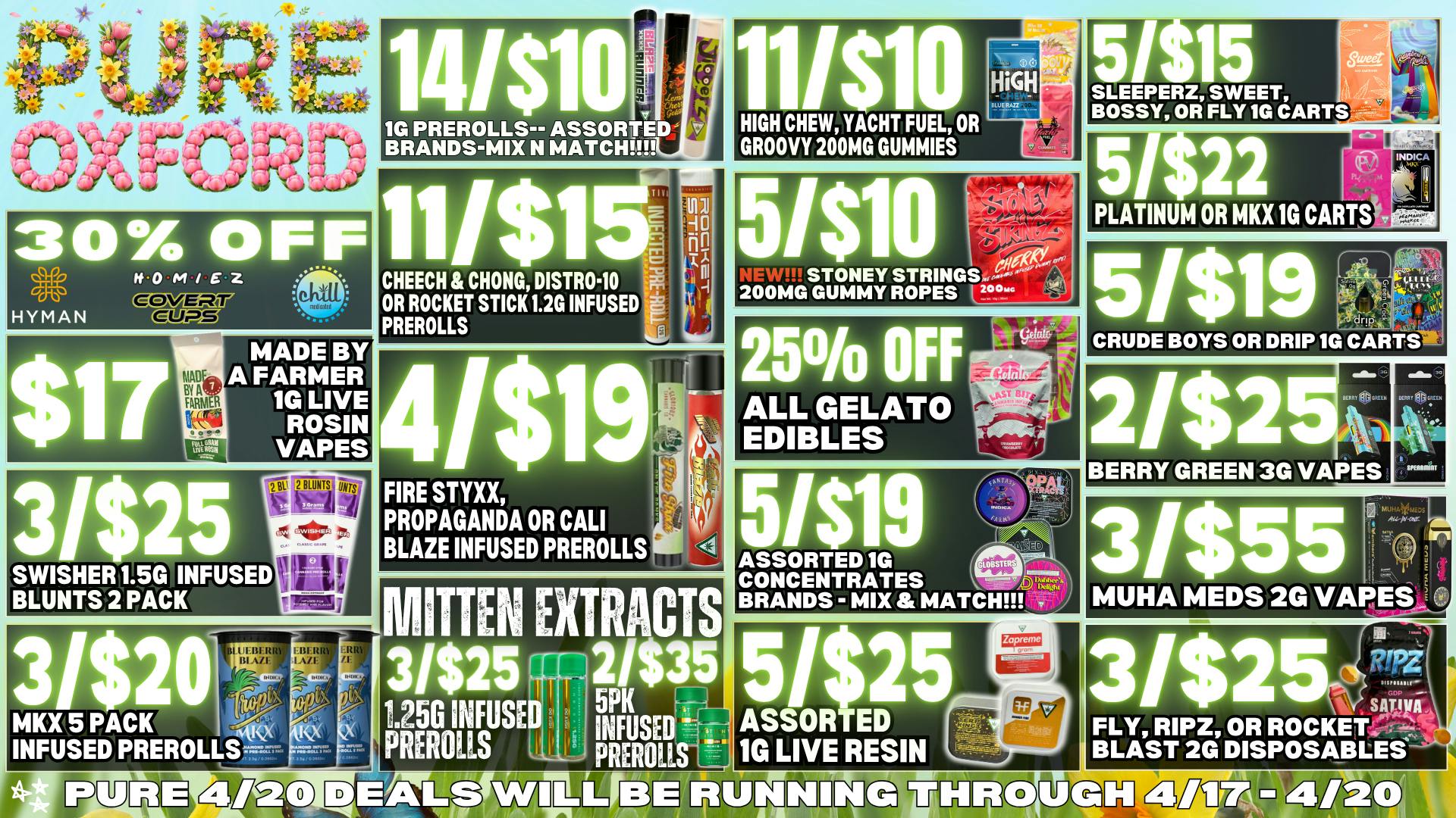 Pure Cannabis Outlet - Oxford 🌸30% OFF HYMAN, COVERT CUPS, & CHILL MEDICATED🌸