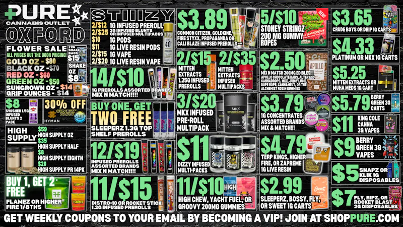 Pure Cannabis Outlet Delivery 🍃FLOWER SALE🍃30% OFF SELECT BRANDS🍃