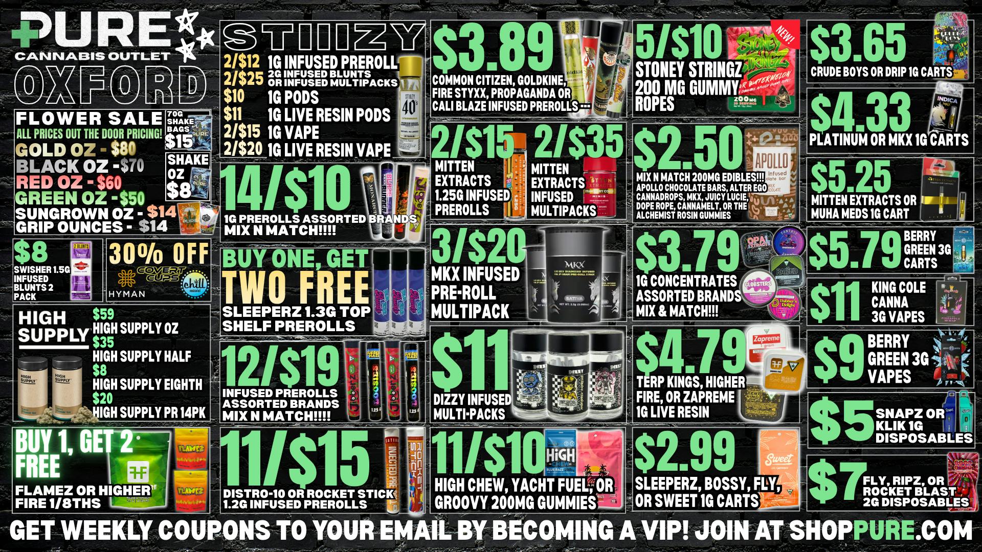 Pure Cannabis Outlet - Oxford 🍃FLOWER SALE🍃30% OFF SELECT BRANDS🍃