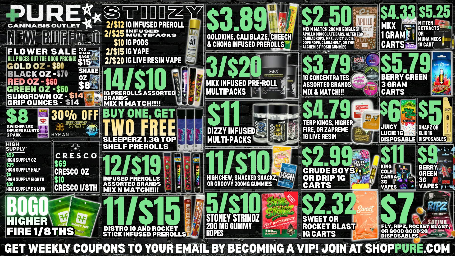 Pure Cannabis Outlet - New Buffalo 🍃FLOWER SALE🍃30% OFF SELECT BRANDS🍃