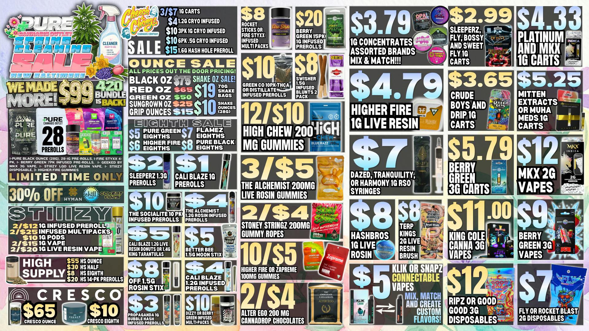 Pure Cannabis Outlet - New Baltimore SPRING CLEANING SALE🍃$99 BUNDLES ARE BACK!🍃