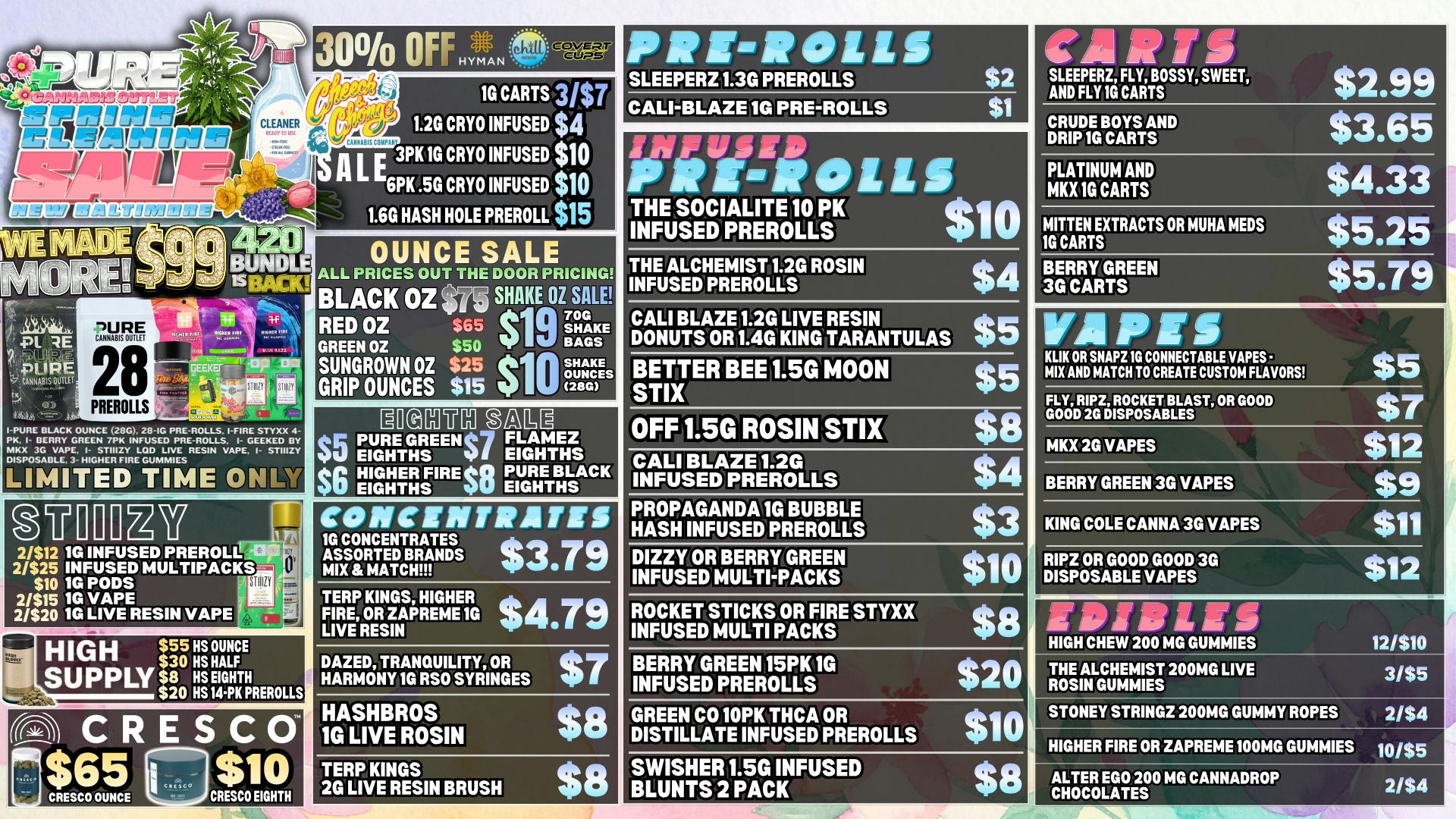 Pure Cannabis Outlet - New Baltimore SPRING CLEANING SALE🍃$99 BUNDLES ARE BACK!🍃