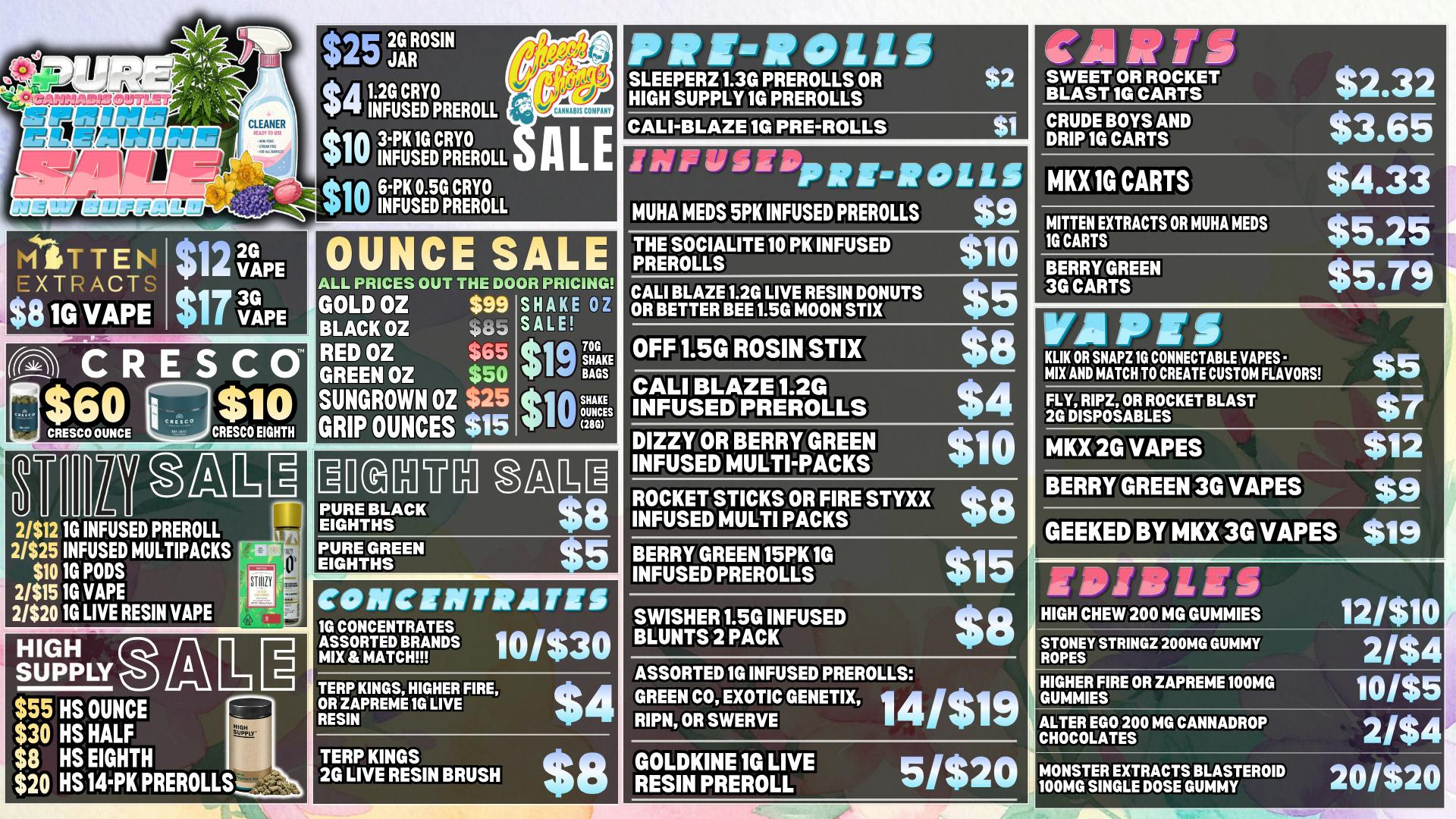 Pure Cannabis Outlet - New Buffalo 🍃SPRING CLEANING🍃YOUR FAVORITE BRANDS ON SALE!🍃