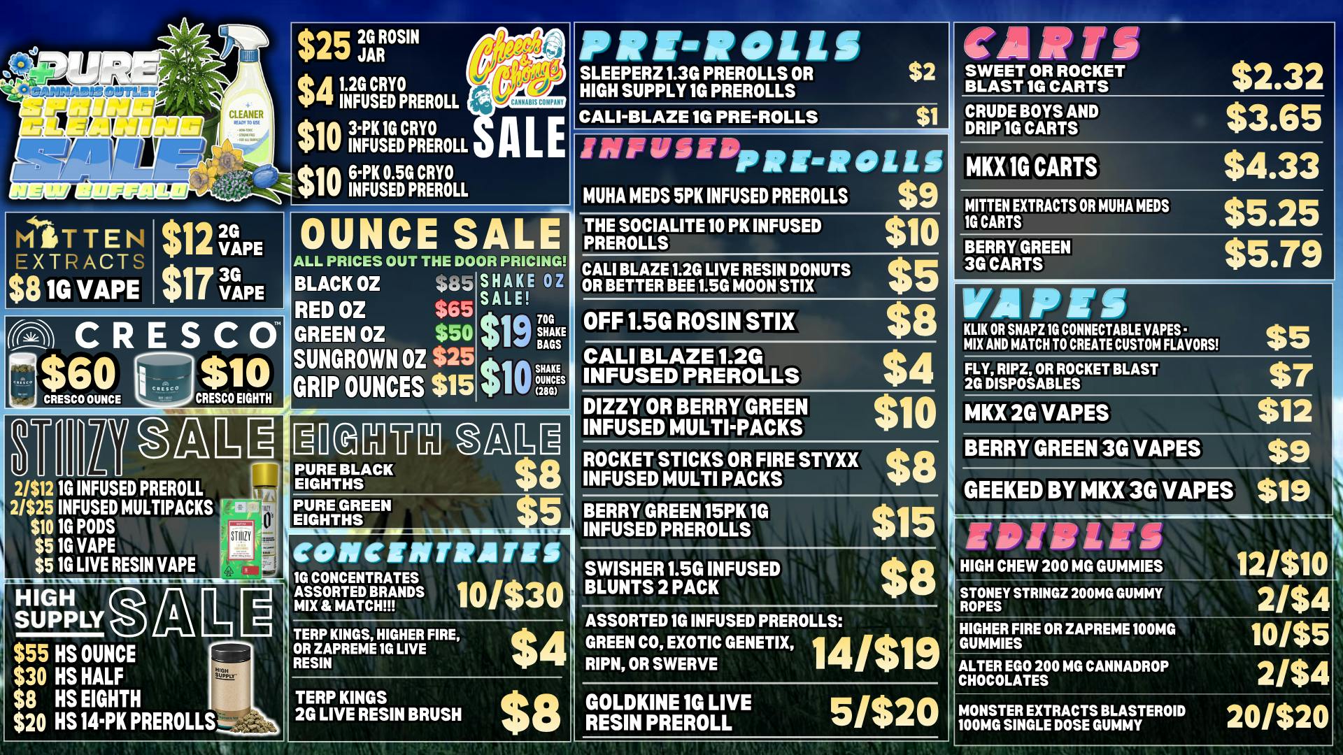 Pure Cannabis Outlet - New Buffalo 🍃SPRING CLEANING🍃YOUR FAVORITE BRANDS ON SALE!🍃