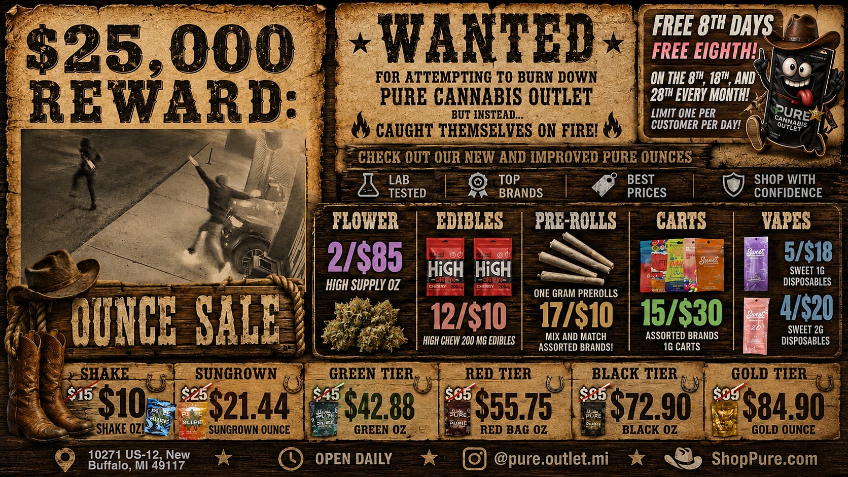 Pure Cannabis Outlet - New Buffalo 🤠FIRE SALE 🤠 WE'RE NOT DONE 🤠