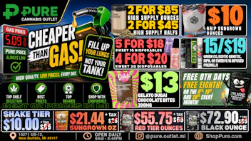 Pure Cannabis Outlet - New Buffalo ⛽️4/$20 2G SWEET VAPES⛽️$10 OZ⛽️CHEAPER THAN GAS⛽️