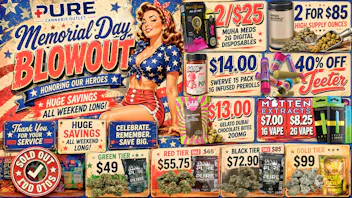 Pure Cannabis Outlet - Monroe 40% OFF ALL JEETERS 🇺🇸MEMORIAL DAY BLOWOUT🇺🇸