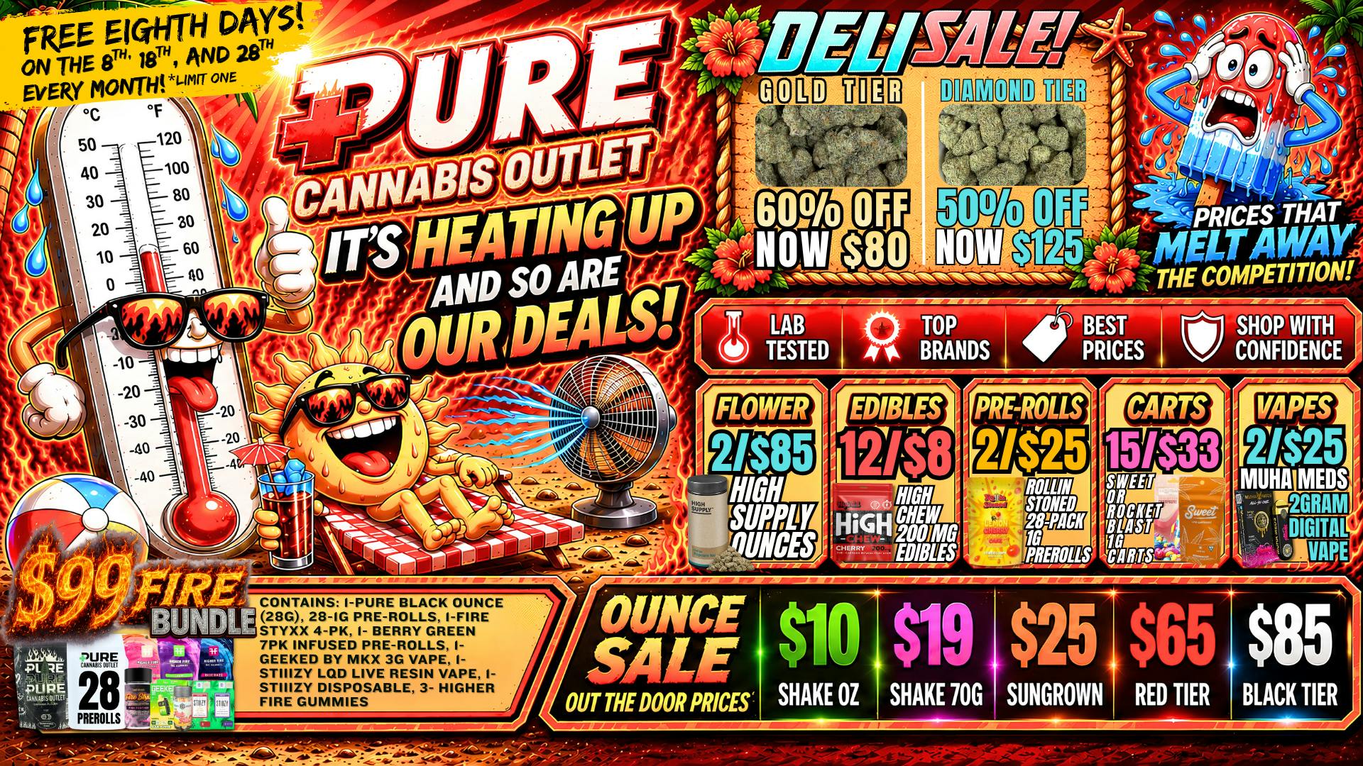 Pure Cannabis Outlet - New Baltimore $99 FIRE BUNDLE🔥HIGH SUPPLY 2/$85 OZ