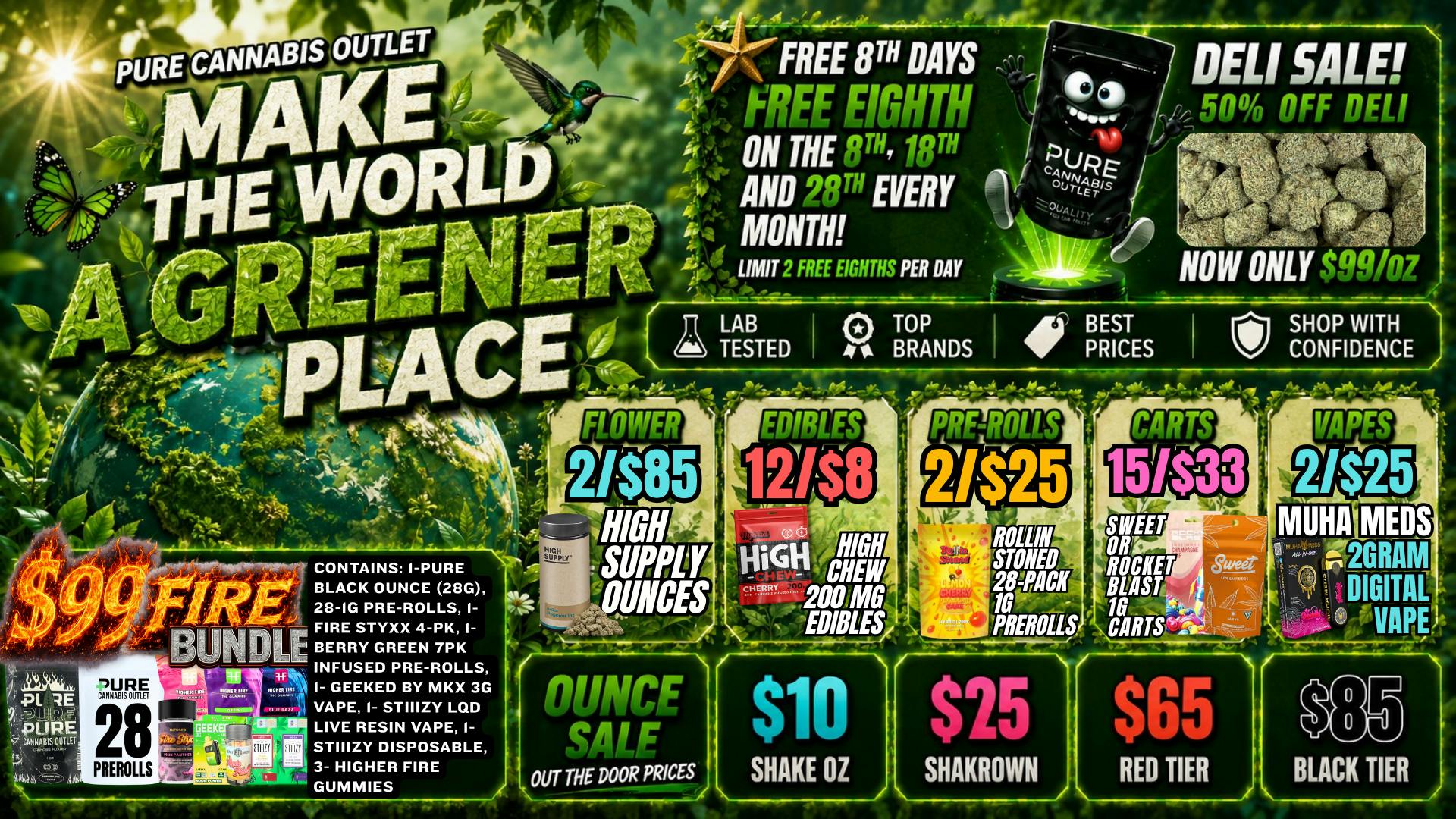 Pure Cannabis Outlet - Oxford 🔥$99 FIRE BUNDLE🔥50% OFF DELI FLOWER🍃