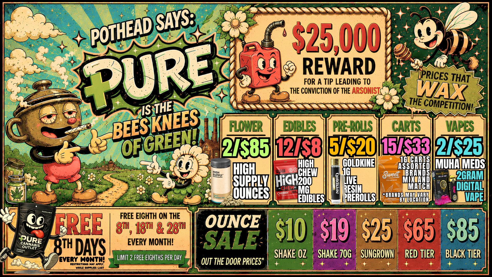 Pure Cannabis Outlet - New Buffalo $55 CRESCO OUNCE🍃🔥HIGH SUPPLY 2/$85 OUNCES