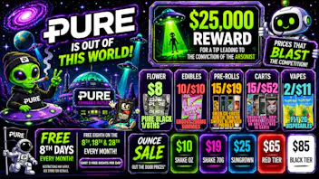 Pure Cannabis Outlet - Monroe $8 PURE BLACK 8THS👽10/$10 GROOVY 200MG GUMMIES👽