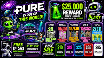 Pure Cannabis Outlet - New Buffalo $8 PURE BLACK 8THS👽10/$10 GROOVY 200MG GUMMIES