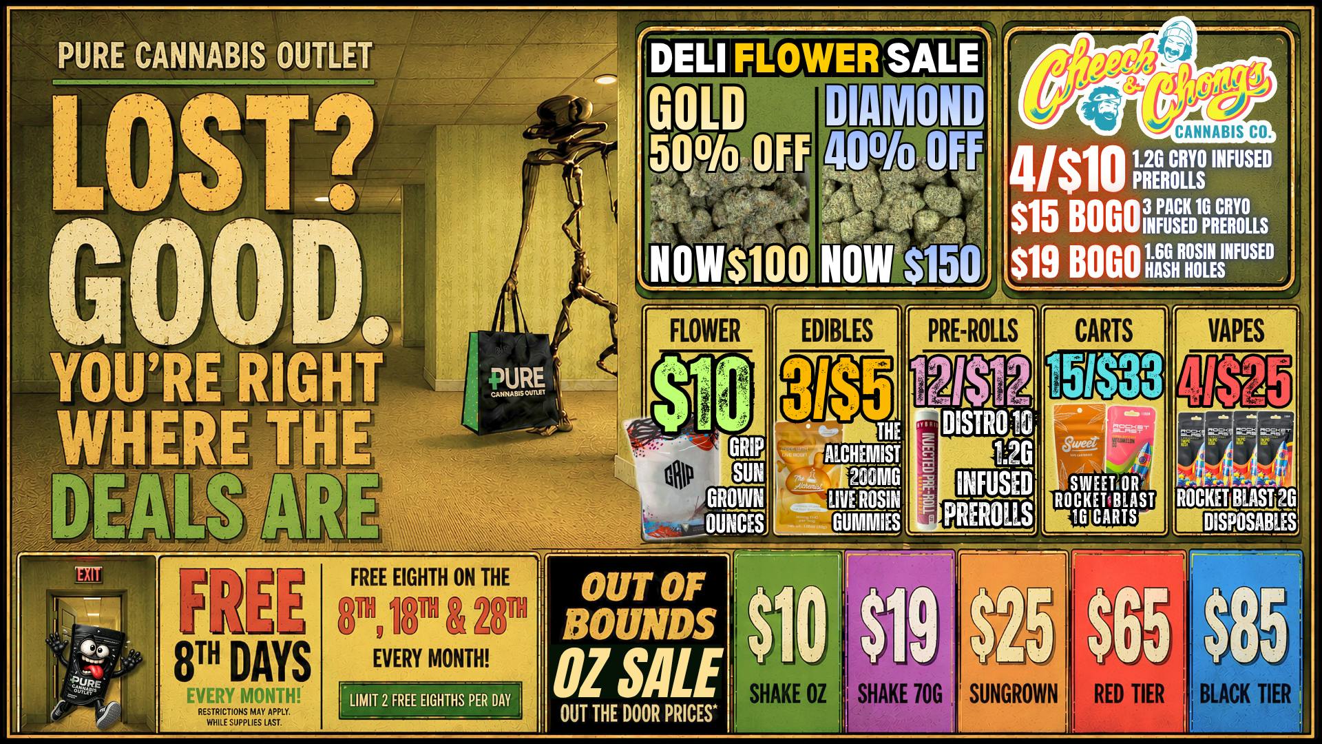 Pure Cannabis Outlet - New Baltimore 🍃💚CHEECH & CHONG'S SALE💚4/$10 1.2G CRYO INFUSED