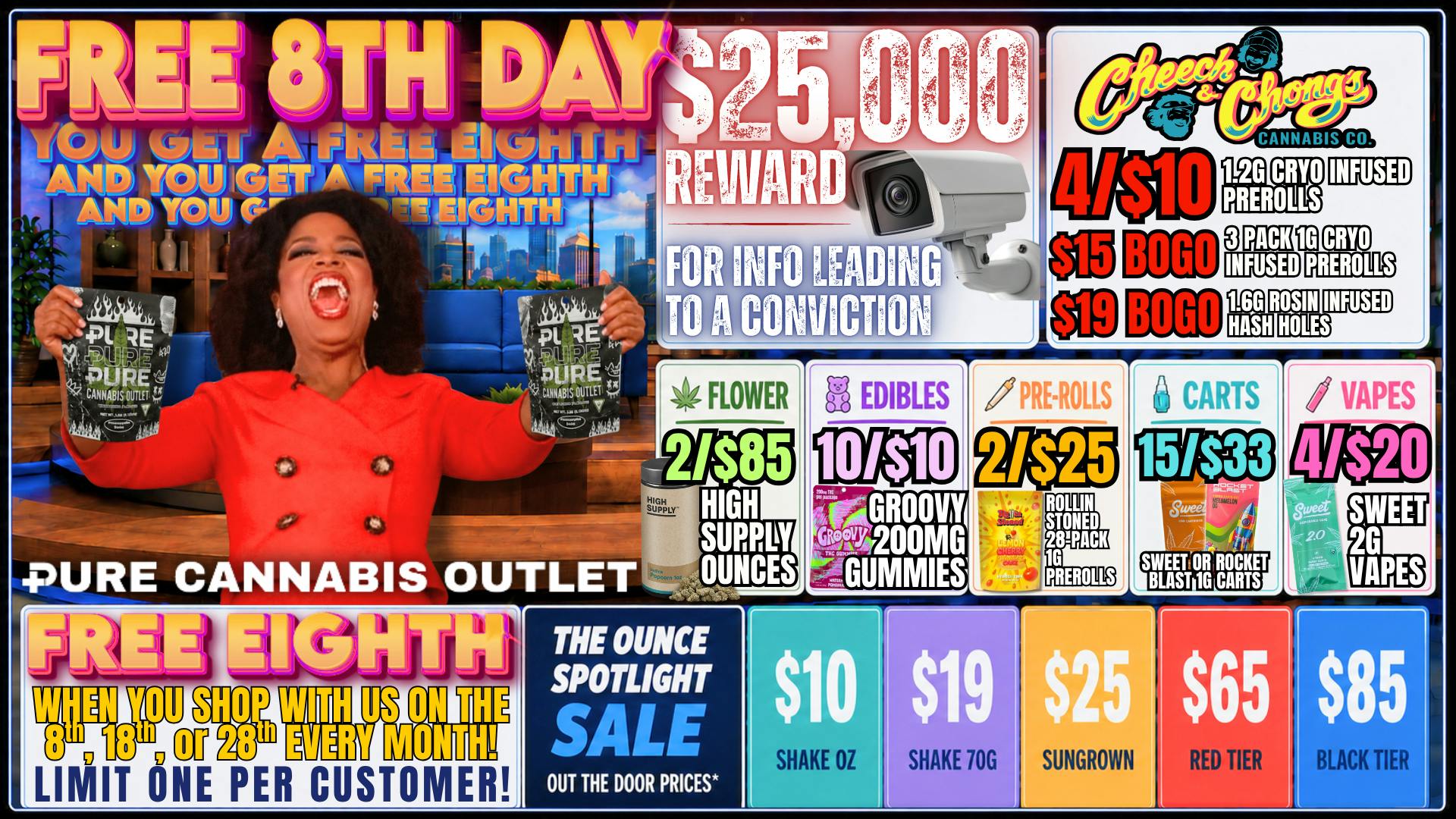 Pure Cannabis Outlet - New Buffalo ⭐️🍃FREE 8THS DAY!! 🍃STOP IN FOR YOUR FREE 8TH🍃