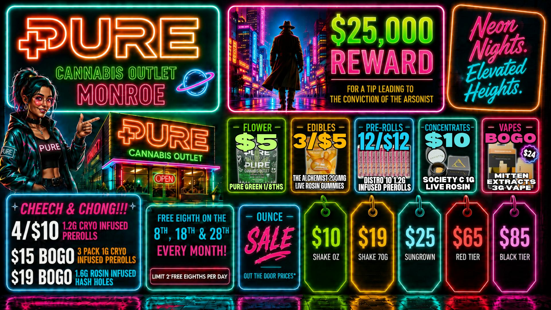 Pure Cannabis Outlet - Monroe 🎆✨BOGO $24 MITTEN EXTRACTS 3G VAPE🎆✨