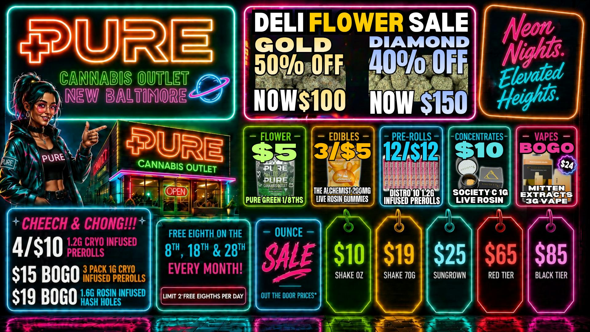 Pure Cannabis Outlet - New Baltimore 🎆✨ BOGO $24 MITTEN EXTRACTS 3G VAPE🎆✨