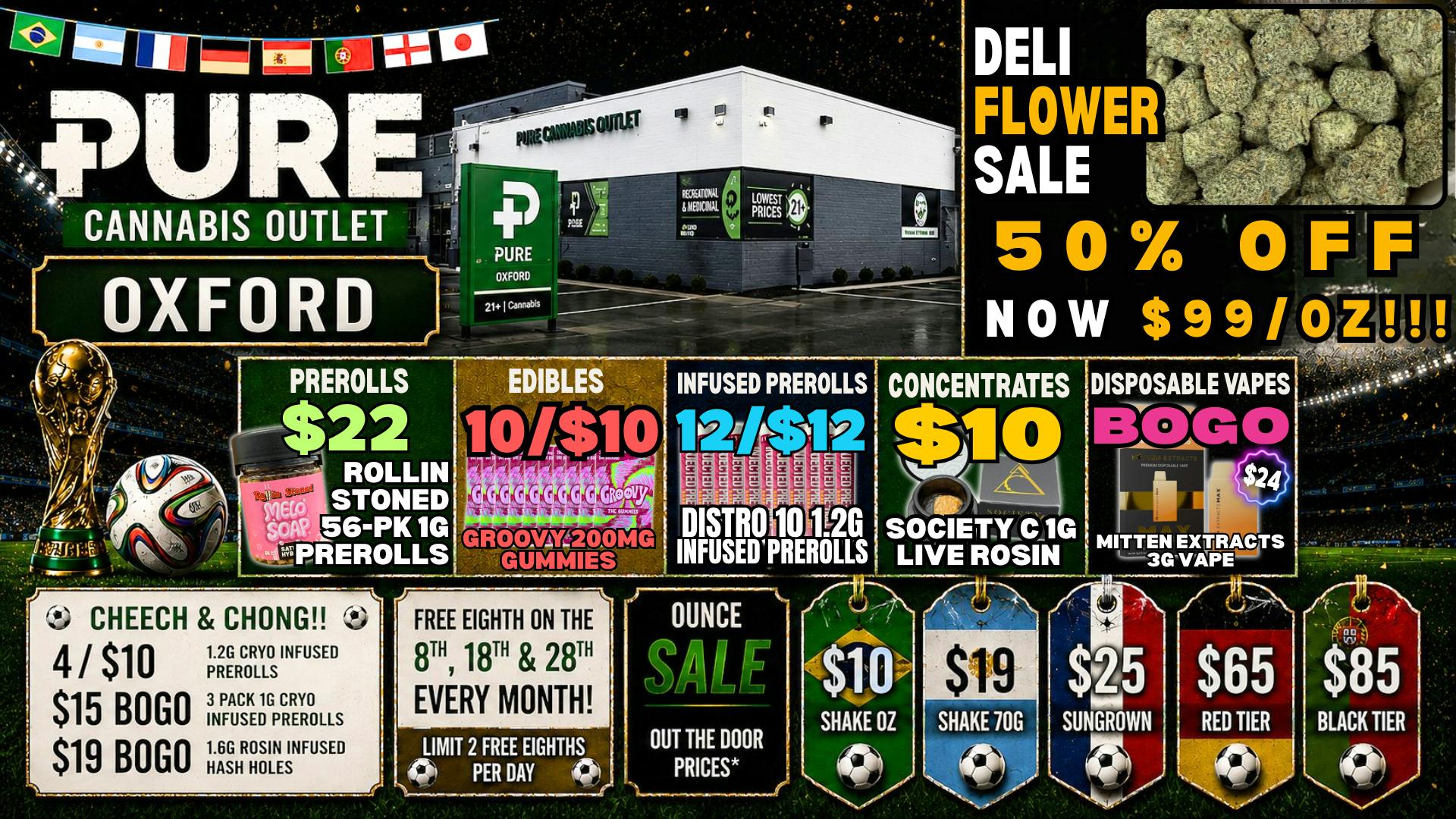 Pure Cannabis Outlet - Oxford CHEECH & CHONG SALE⚽️$10 SOCIETY C 1G LIVE ROSIN