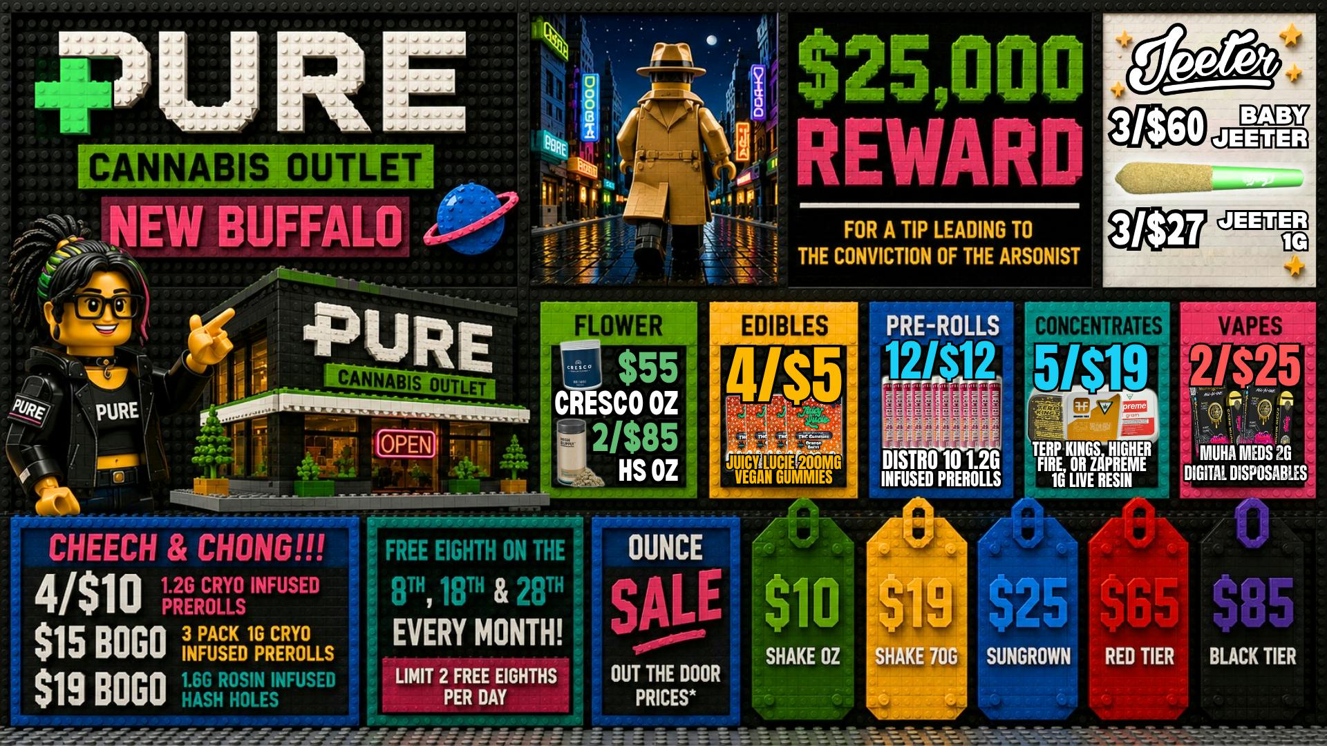 Pure Cannabis Outlet - New Buffalo 🧩CHEECH AND CHONG SALE!!!🧩JEETER SALE!!!🧩