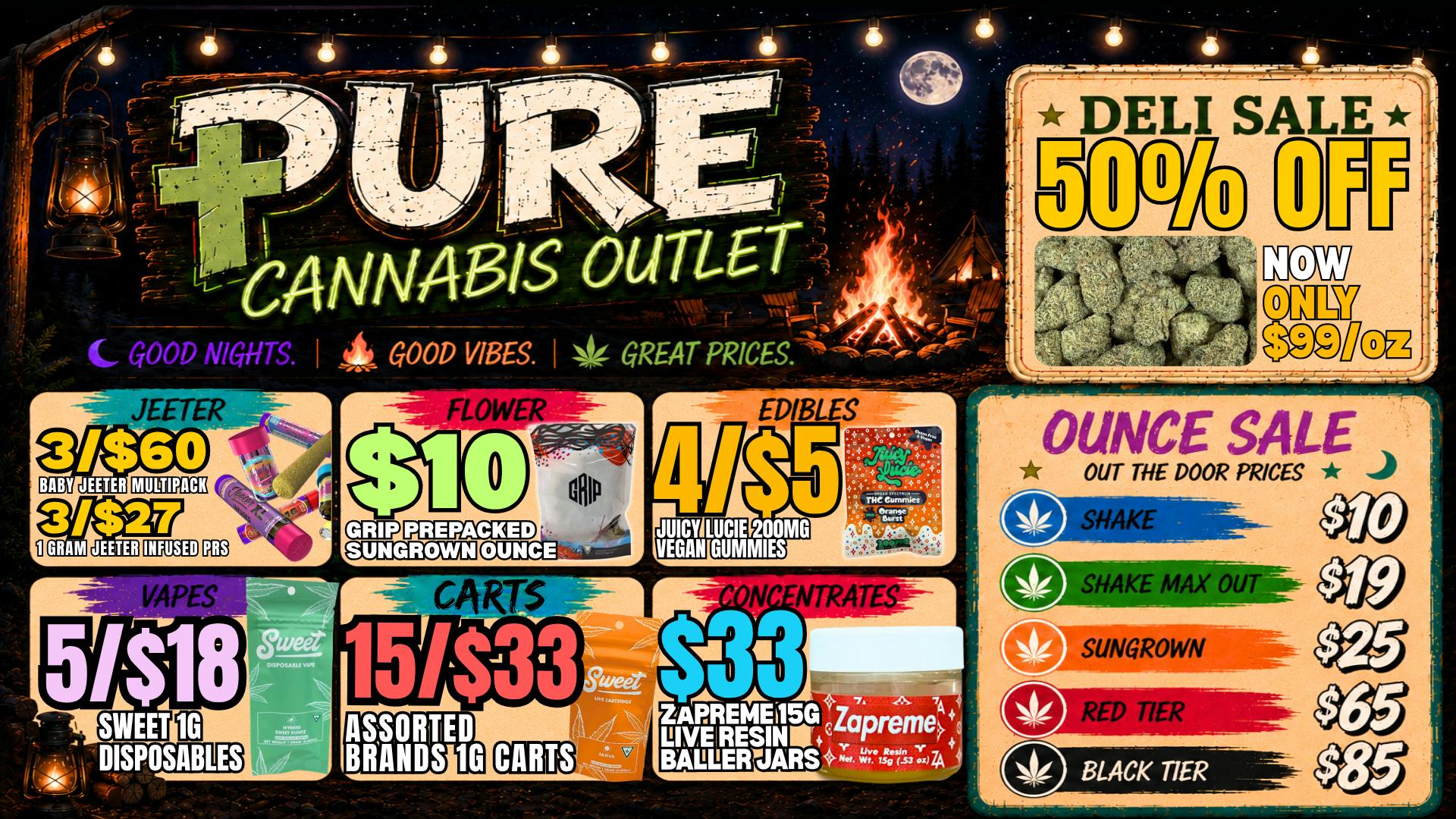 Pure Cannabis Outlet - Oxford JEETER SALE🔥3/$27 1G JEETERS🔥3/$60 BABY JEETERS