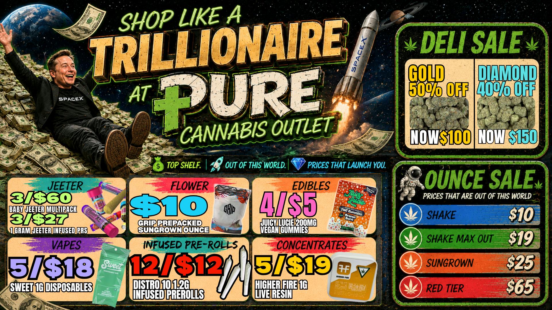 Pure Cannabis Outlet - New Baltimore 🍃DELI SALE🍃50% OFF GOLD TIER⭐️JEETER SALE