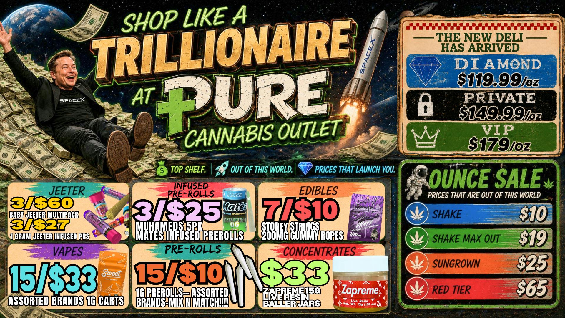 Pure Cannabis Outlet - New Buffalo JEETER SALE💰🍃NOW SERVING DELI FLOWER🔥