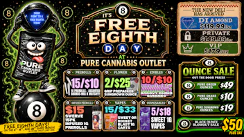 Pure Cannabis Outlet - New Buffalo FREE EIGHTH DAY 🎱 BLACK TIER OUNCE BLOWOUT