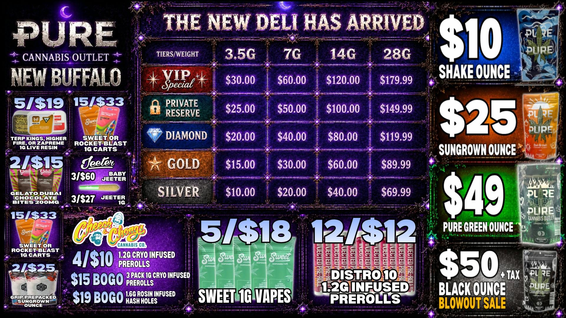 Pure Cannabis Outlet - New Buffalo 🌿 THE NEW DELI HAS ARRIVED + JEETER SALE 🔥