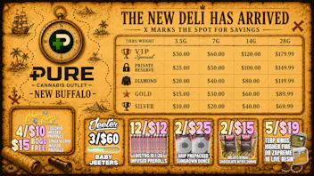 Pure Cannabis Outlet - New Buffalo ❌MARKS THE SPOT FOR SAVINGS💰NEW DELI IS HERE!