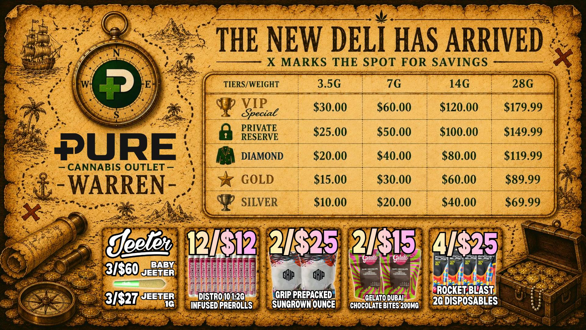 Pure Cannabis Outlet - Warren ❌ MARKS THE SPOT FOR SAVINGS💰DELI NOW OPEN!