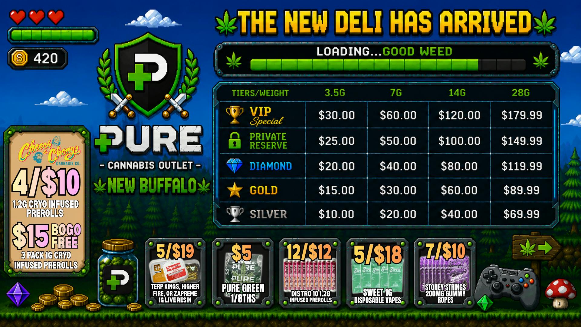 Pure Cannabis Outlet - New Buffalo 🏆 MIX & MATCH DELI FLOWER STARTING AT $10 ⚔️