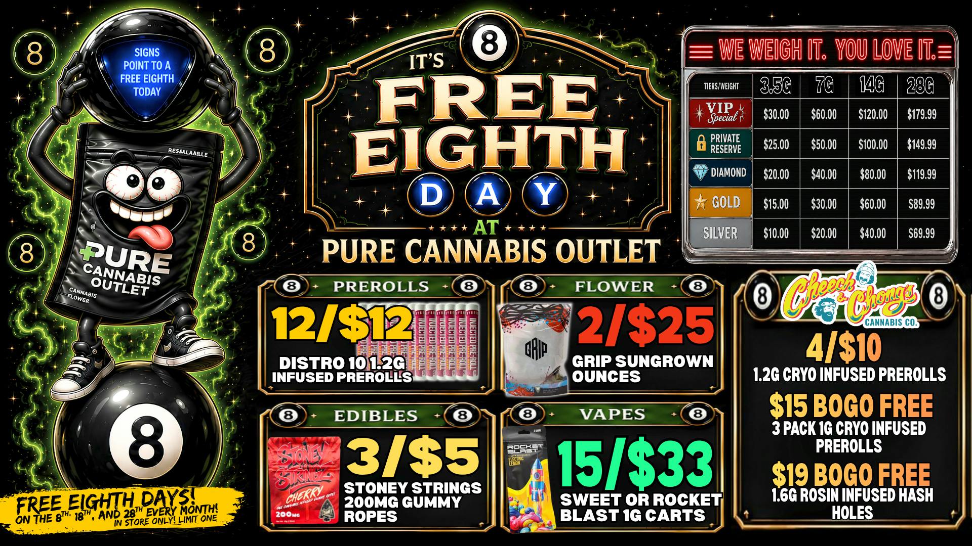 PURE St.Clair - Delivery 🎱 IT'S FREE EIGHTH DAY AT PURE NEW BALTIMORE! 🎱