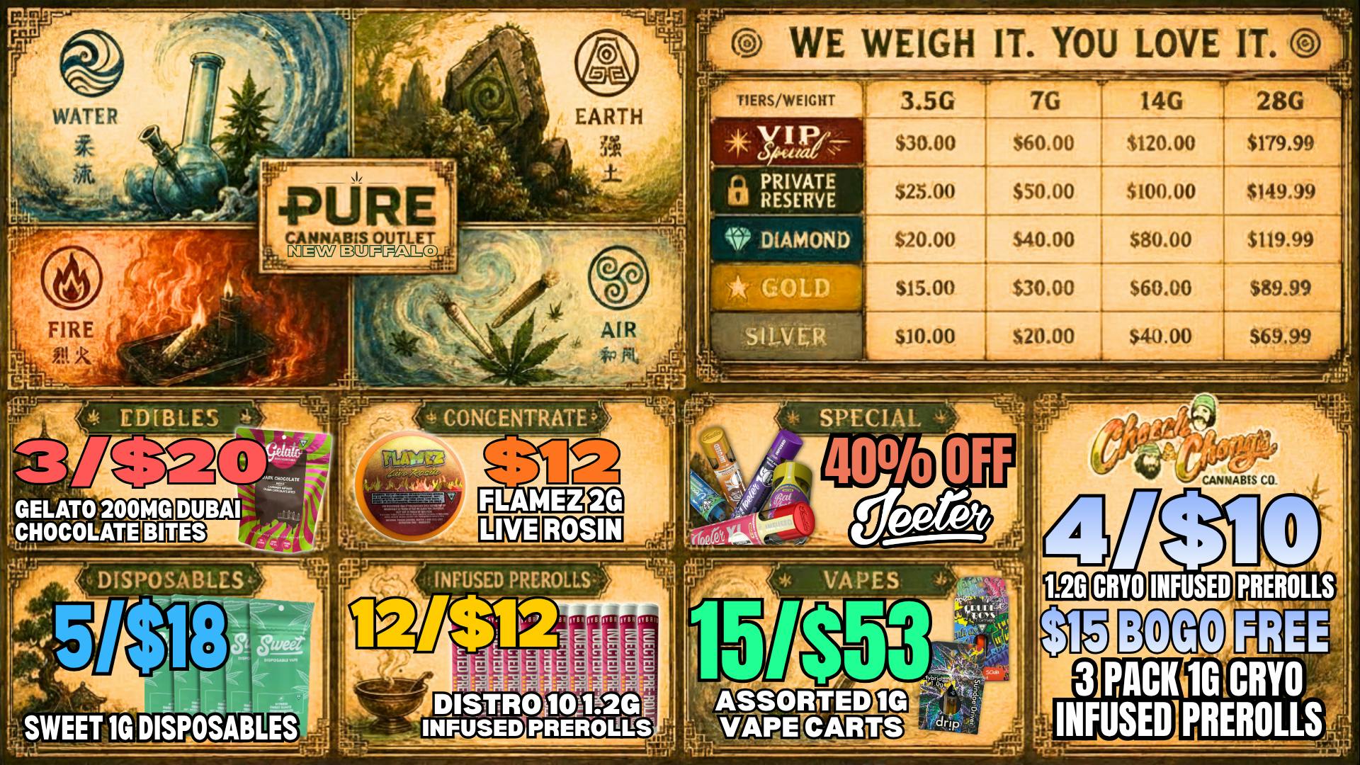 Pure Cannabis Outlet - New Buffalo 🔥 40% OFF ALL JEETER AT PURE NEW BUFFALO!😮‍💨