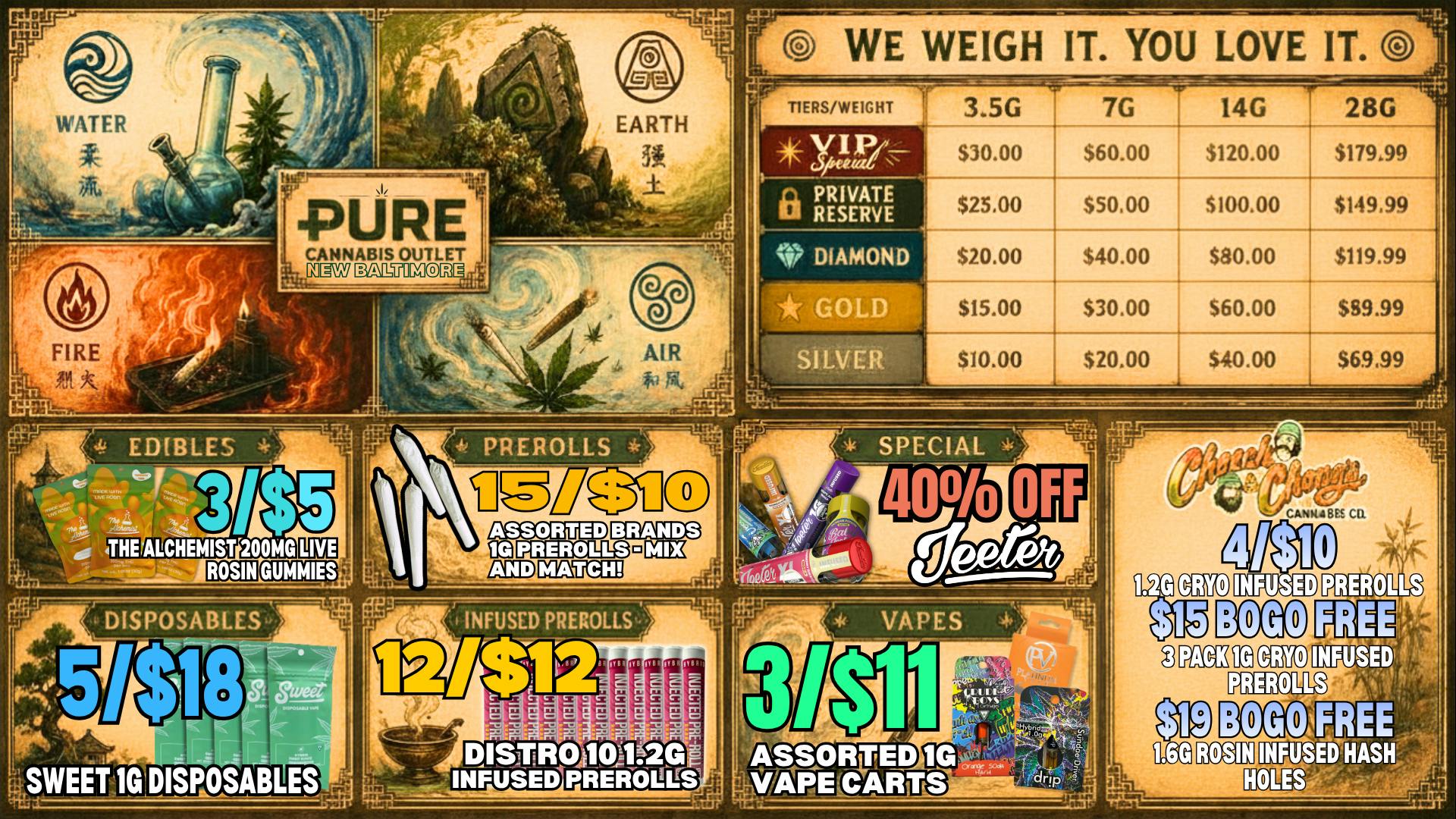 Pure Cannabis Outlet - New Baltimore 🔥 40% OFF ALL JEETER AT PURE NEW BALTIMORE!