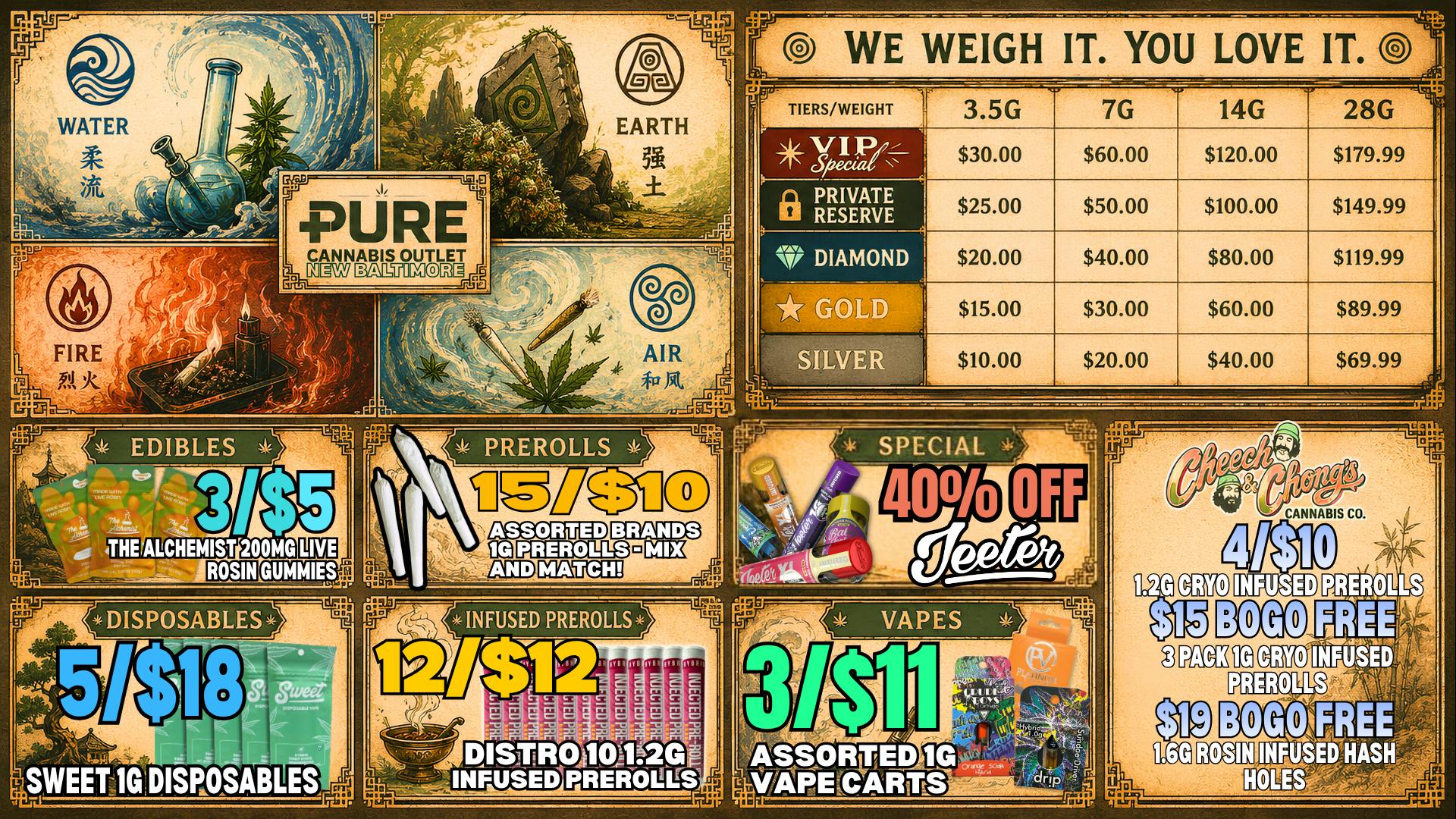 Pure Cannabis Outlet - New Baltimore 🔥 40% OFF ALL JEETER AT PURE NEW BALTIMORE!