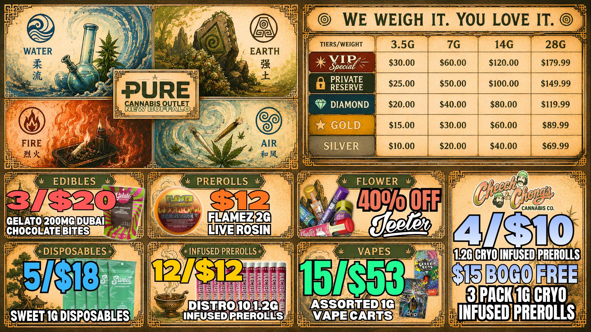 Pure Cannabis Outlet - New Buffalo 🔥 40% OFF ALL JEETER AT PURE NEW BUFFALO!😮‍💨