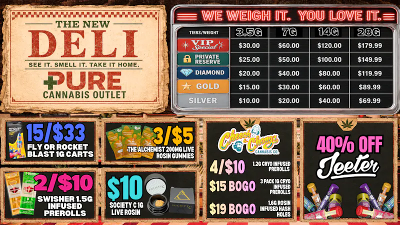 PURE Macomb - Delivery FRESH DELI HAS ARRIVED!🔥 40% OFF ALL JEETER