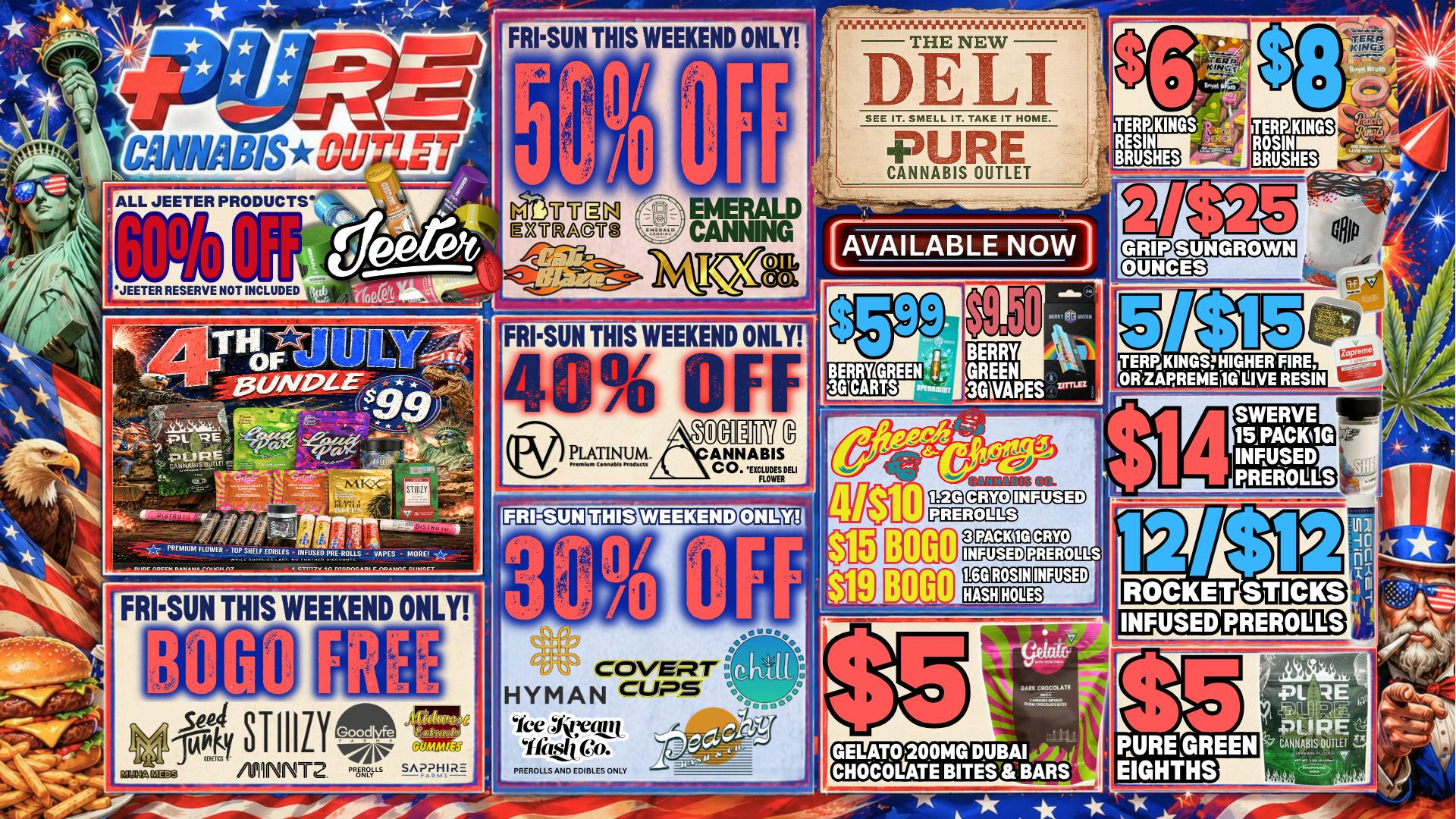 Pure Cannabis Outlet - Oxford $99 BUNDLE 🇺🇸 50% OFF SELECT BRANDS 🇺🇸