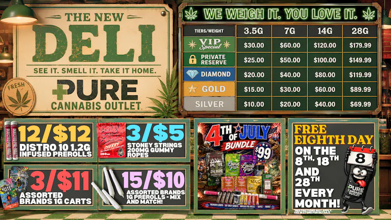 Pure Cannabis Outlet - Oxford 🔥🌿 SHOP 15/$10 ASSORTED 1G PREROLLS 🔥🌿