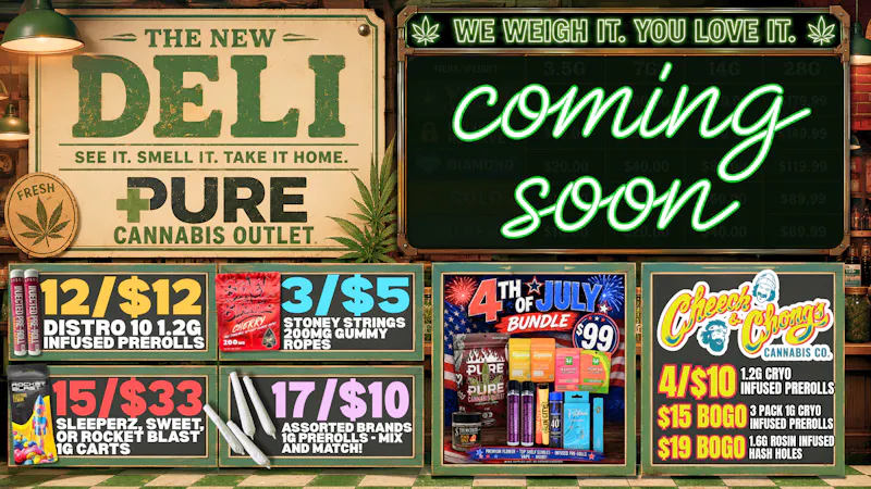Pure Cannabis Outlet - Monroe 🎆🌿 3/$5 STONEY STRINGS 200MG GUMMY ROPES 🎆🌿