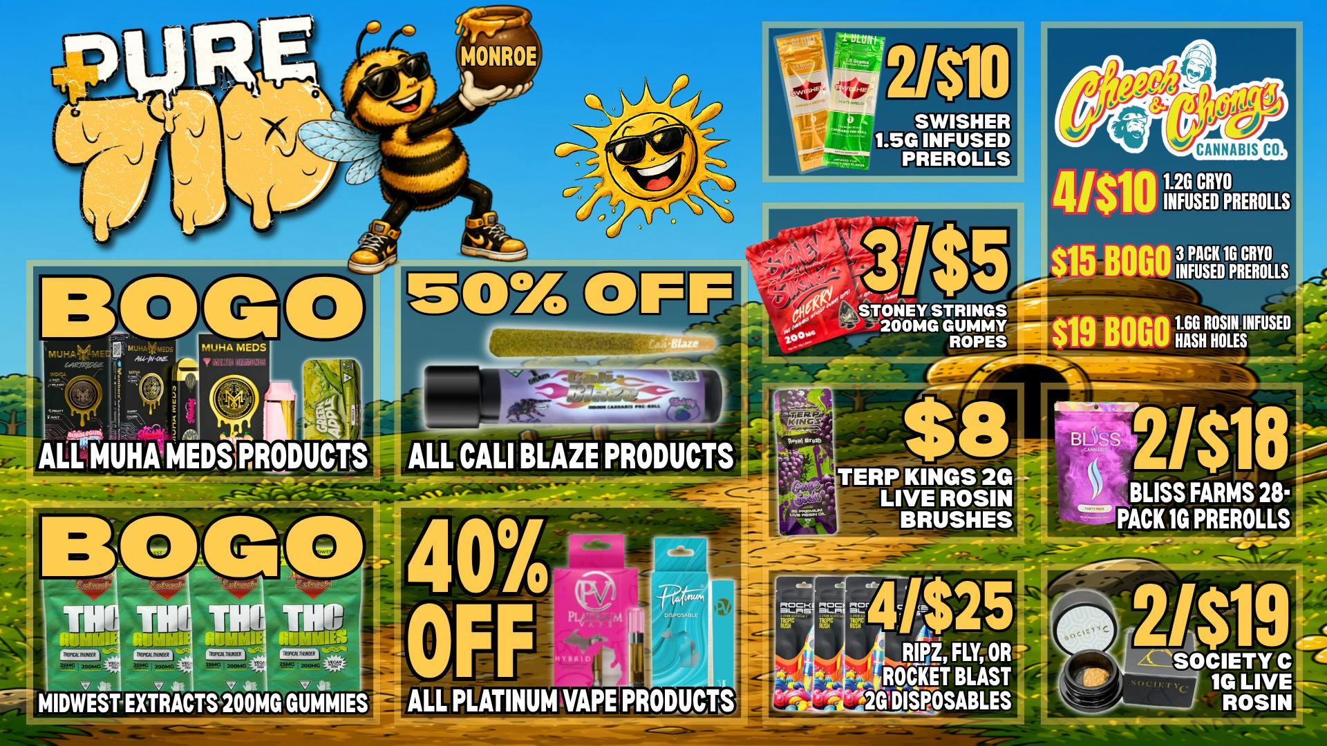 Pure Cannabis Outlet - Monroe 🔥 710 DAY! BOGO MUHA MEDS IS HERE
