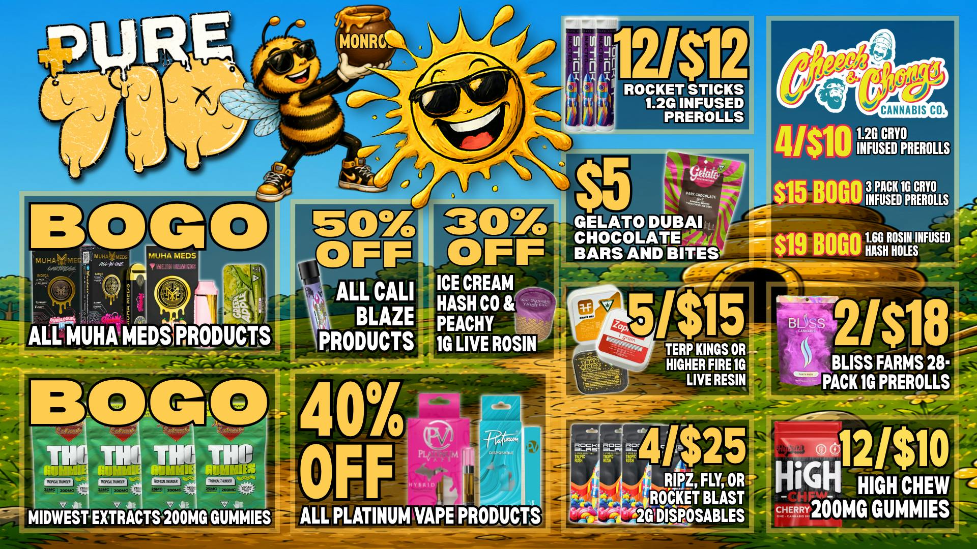 Pure Cannabis Outlet - Monroe 🔥 710 DAY! BOGO MUHA MEDS IS HERE