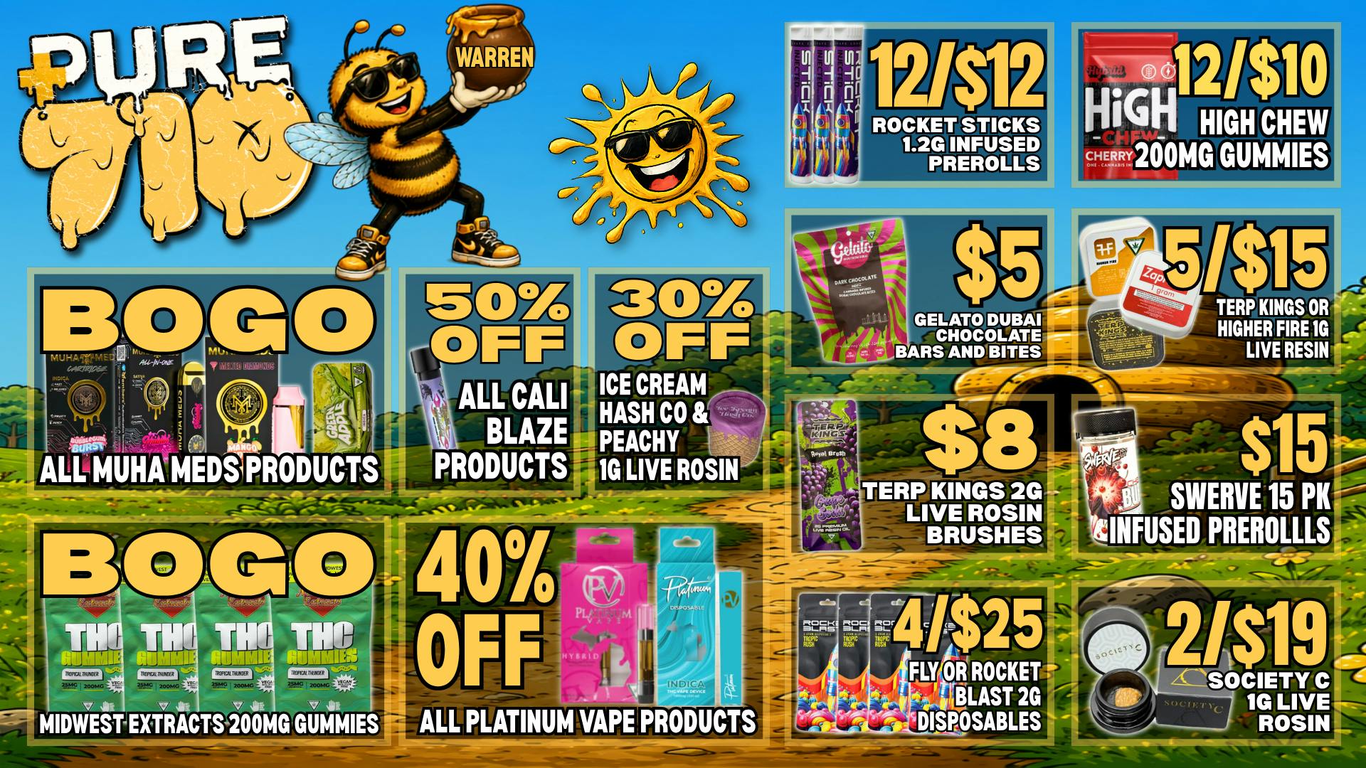 Pure Cannabis Outlet - Warren 🔥 710 DAY! BOGO MUHA MEDS IS HERE