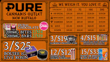 Pure Cannabis Outlet - New Buffalo 4/$15 INFUSED PREROLLS ⚔️ EPIC SAVINGS AWAIT