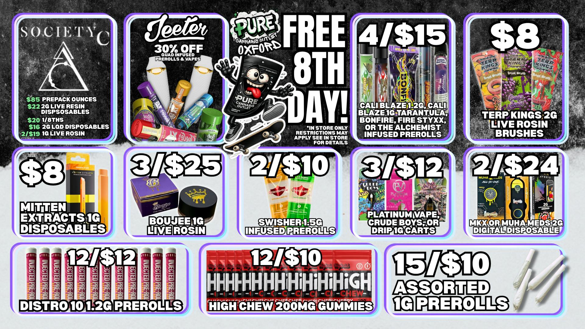 Pure Cannabis Outlet - Oxford ⭐️❤️‍🔥3/$25 BOUJEE 1G LIVE ROSIN⭐️❤️‍🔥