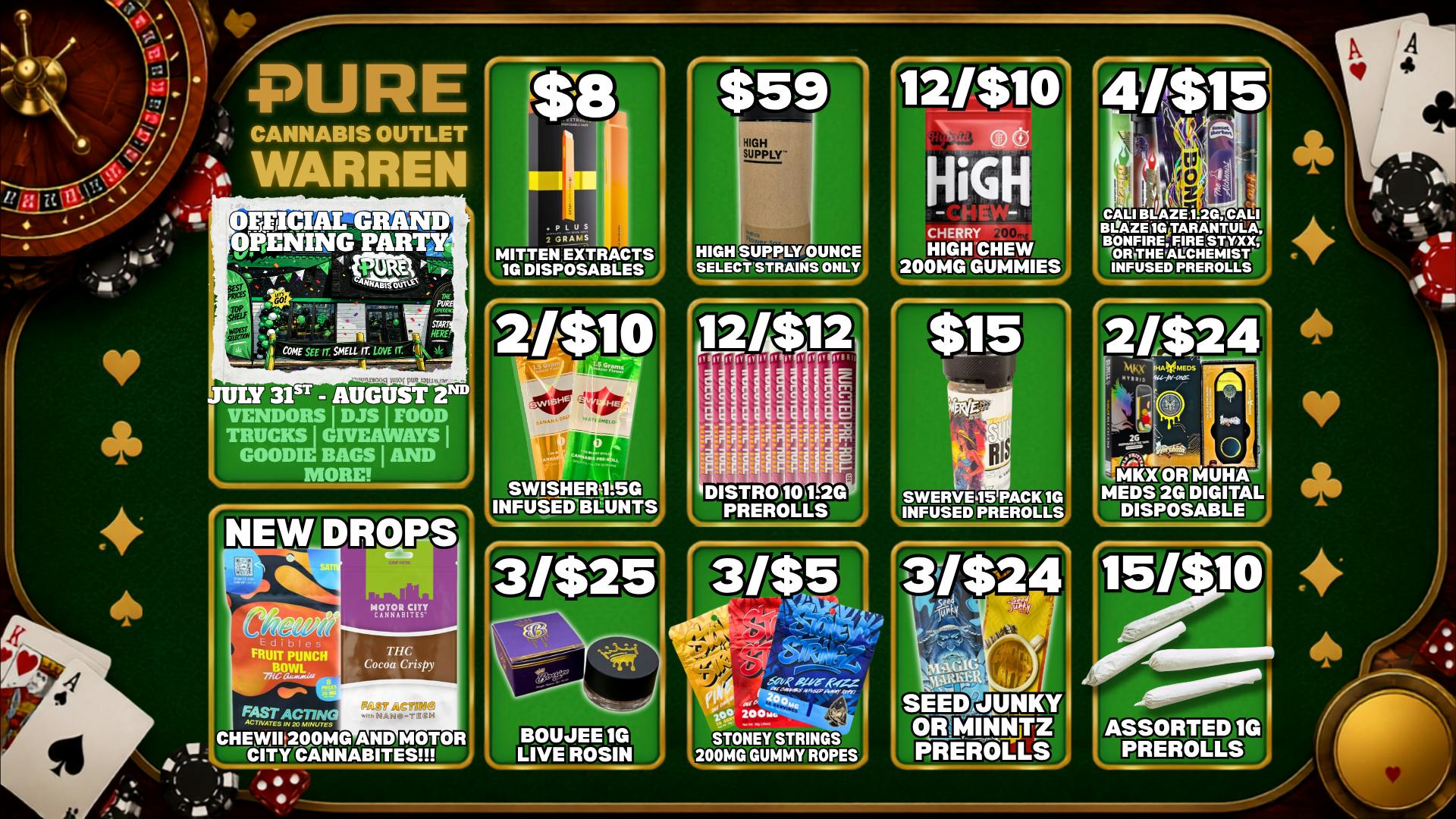 Pure Cannabis Outlet - Warren 🌿 3/$24 SEED JUNKY OR MINNTZ PREROLLS 🔥